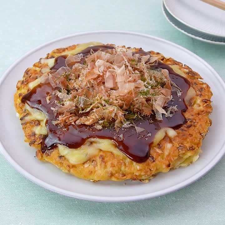納豆のお好み焼き